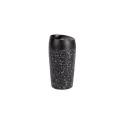 Variante Noir / blanc - Mug de voyage moucheté personnalisable 240 ml en inox avec logo - Sagaform Loke Splash
