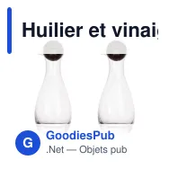 Huilier et vinaigrier personnalisables 300 ml en verre et liège - Sagaform Nature - Miniature 2