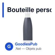 Bouteille personnalisable en acier inoxydable 500 ml avec logo - Sagaform Nils - Miniature 4