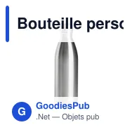 Bouteille personnalisable en acier inoxydable 500 ml avec logo - Sagaform Nils - Miniature 6