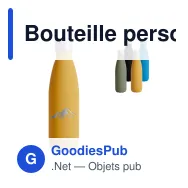 Bouteille personnalisable en acier finition caoutchouc 500 ml avec logo - Sagaform Nils - Miniature 1