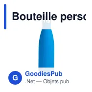 Bouteille personnalisable en acier finition caoutchouc 500 ml avec logo - Sagaform Nils - Miniature 2
