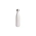 Variante Blanc / Noir - Bouteille personnalisable en acier double paroi 500 ml avec logo - Sagaform Nils Splash