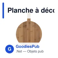 Planche à découper ronde personnalisable en bambou avec logo - Sagaform - Miniature 2