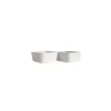 Variante Blanc - Mini plats à four personnalisables en grès cérame lot de 2 - Sagaform Flora