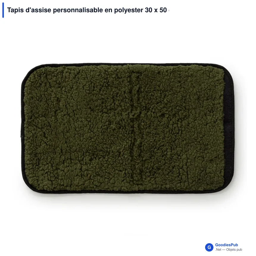 Tapis d'assise personnalisable en polyester 30 x 50 cm avec logo - Sagaform - Image 2