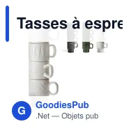 Tasses à espresso personnalisables 100 ml en grès lot de 4 - Sagaform Coffee & More - Miniature 1