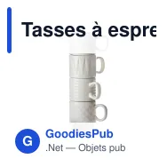 Tasses à espresso personnalisables 100 ml en grès lot de 4 - Sagaform Coffee & More - Miniature 2