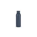 Variante Bleu foncé - Bouteille à bouchon poussoir personnalisable 500 ml en acier recyclé - Sagaform Tekla