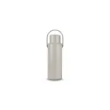 Variante Beige - Bouteille isotherme personnalisable 1 litre en acier recyclé avec logo - Sagaform Theo