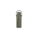 Variante Dried Green - Bouteille isotherme personnalisable 1 litre en acier recyclé avec logo - Sagaform Theo