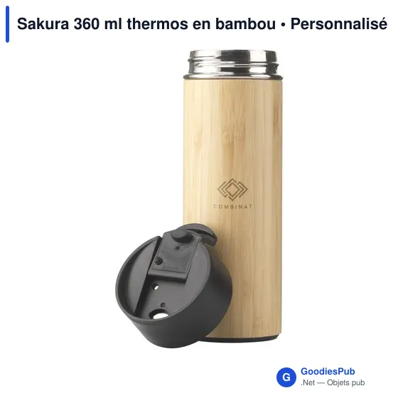 Mug isotherme personnalisable Sakura 360 ml avec logo - Image 3