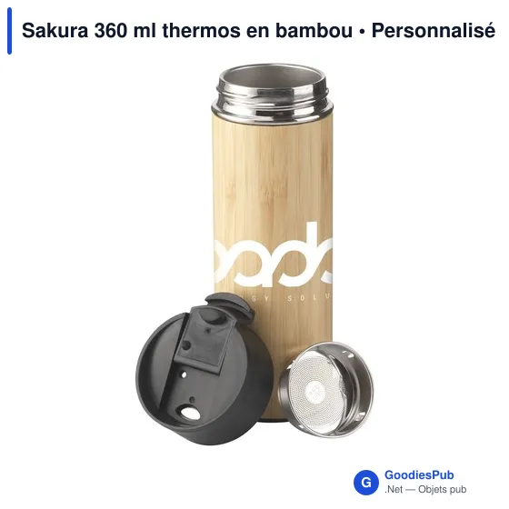 Mug isotherme personnalisable Sakura 360 ml avec logo - Image 5