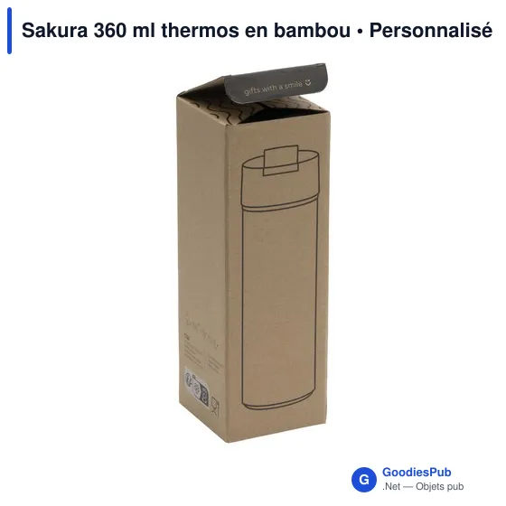 Mug isotherme personnalisable Sakura 360 ml avec logo - Image 7