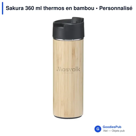 Mug isotherme personnalisable Sakura 360 ml avec logo - Image 10
