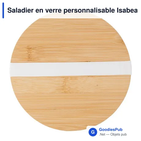 Saladier en verre personnalisable Isabeau avec logo