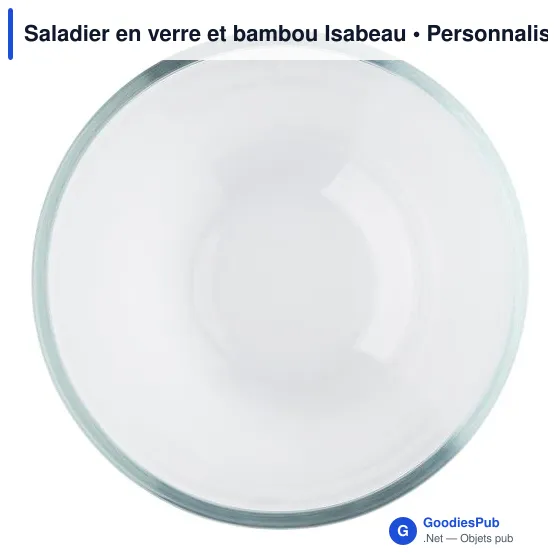 Saladier en verre personnalisable Isabeau avec logo - Image 7
