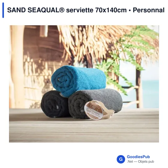 SAND SEAQUAL® serviette 70x140cm - Image 12