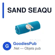 SAND SEAQUAL® serviette 70x140cm - Miniature 7