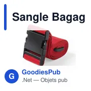 Sangle à bagages personnalisable avec logo - Sangle Bagage Ripley - Miniature 1