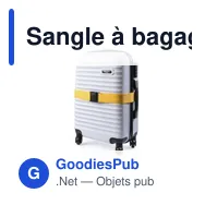 Sangle à bagages personnalisable avec logo - Sangle Bagage Ripley - Miniature 11