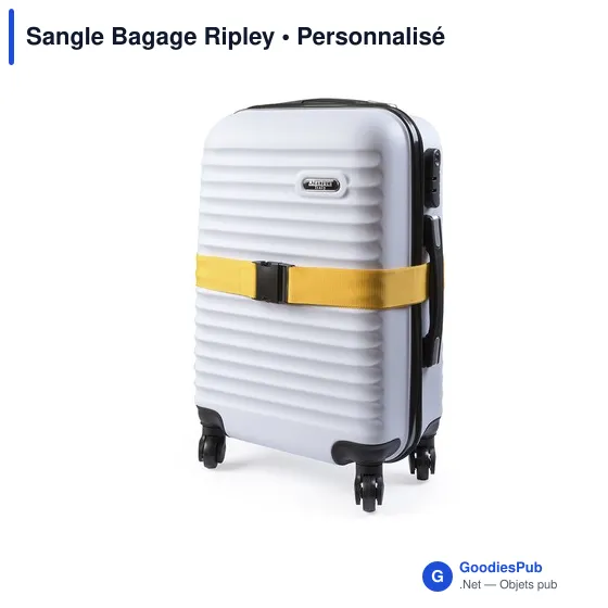 Sangle à bagages personnalisable avec logo - Sangle Bagage Ripley - Image 11