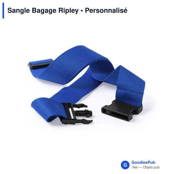Sangle à bagages personnalisable avec logo - Sangle Bagage Ripley - Image 12