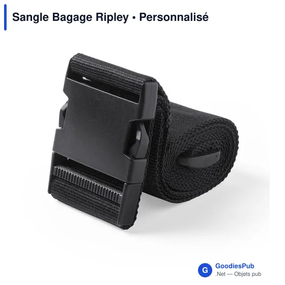 Sangle à bagages personnalisable avec logo - Sangle Bagage Ripley - Image 5