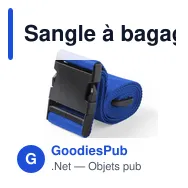 Sangle à bagages personnalisable avec logo - Sangle Bagage Ripley - Miniature 9