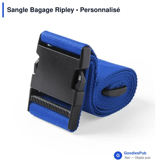 Sangle à bagages personnalisable avec logo - Sangle Bagage Ripley - Image 9