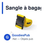 Sangle à bagages personnalisable avec logo - Sangle Bagage Ripley - Miniature 10