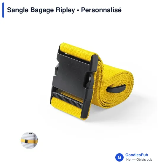 Sangle à bagages personnalisable avec logo - Sangle Bagage Ripley - Image 10