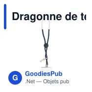 Dragonne de téléphone personnalisable en R-PET avec logo - Poignet - Miniature 2