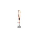 Variante Orange - Dragonne de téléphone personnalisable en R-PET avec logo - Poignet