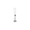 Variante Gris clair - Dragonne de téléphone personnalisable en R-PET avec logo - Poignet
