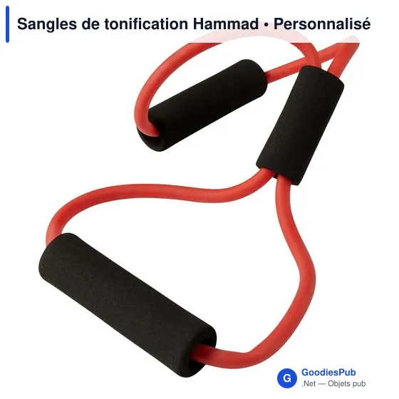 Sangles de tonification personnalisables avec logo - Hammad - Image 2