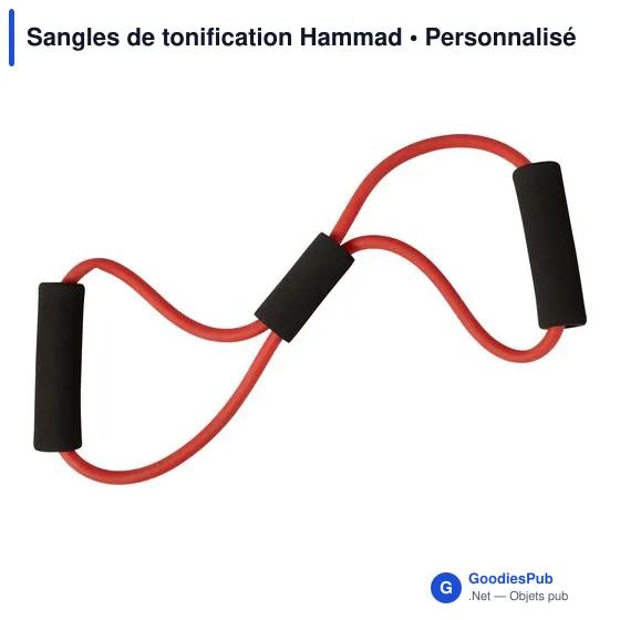 Sangles de tonification personnalisables avec logo - Hammad - Image 3
