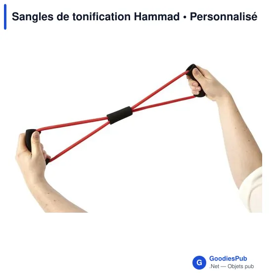 Sangles de tonification personnalisables avec logo - Hammad - Image 4
