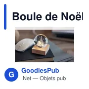 Boule de Noël personnalisable SANTA LIGHT avec logo et LED - Miniature 4