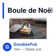 Boule de Noël personnalisable SANTA LIGHT avec logo et LED - Miniature 5