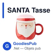 Mug en céramique personnalisable avec logo - Père Noël - Miniature 1