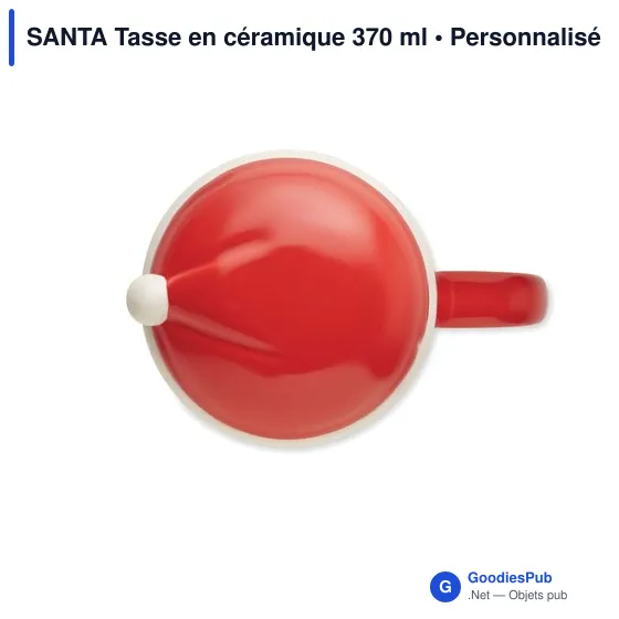 Mug en céramique personnalisable avec logo - Père Noël - Image 2