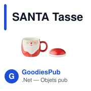 Mug en céramique personnalisable avec logo - Père Noël - Miniature 3