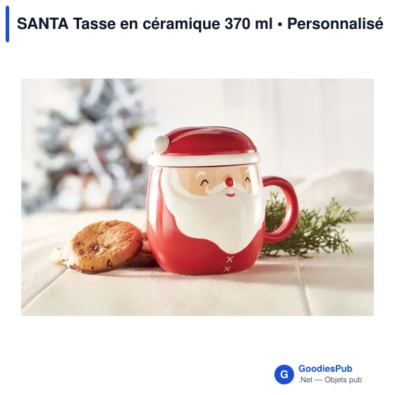 Mug en céramique personnalisable avec logo - Père Noël - Image 6