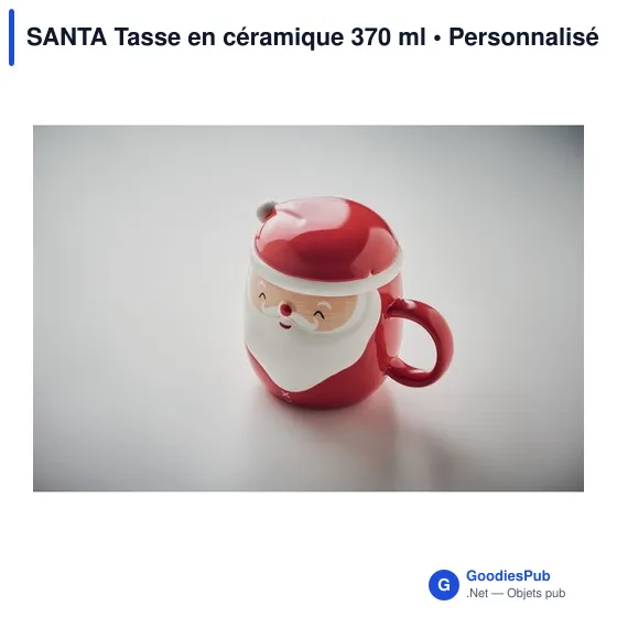 Mug en céramique personnalisable avec logo - Père Noël - Image 7