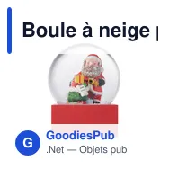 Boule à neige personnalisable en verre avec logo - SANTISIMO - Miniature 2