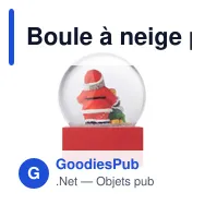Boule à neige personnalisable en verre avec logo - SANTISIMO - Miniature 3