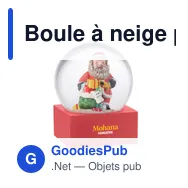 Boule à neige personnalisable en verre avec logo - SANTISIMO - Miniature 4