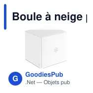 Boule à neige personnalisable en verre avec logo - SANTISIMO - Miniature 6