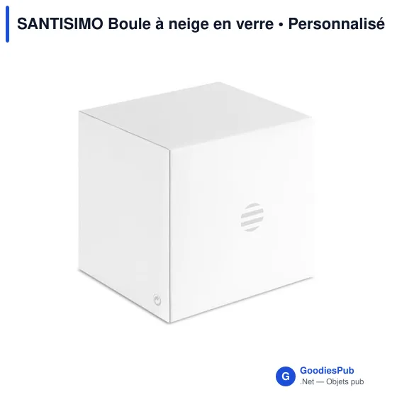 Boule à neige personnalisable en verre avec logo - SANTISIMO - Image 6